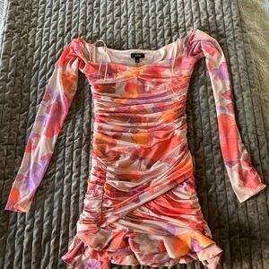 REVOLVE - AFRM Multicolor Floral Long Sleeve Dress - Never Worn W / Tags